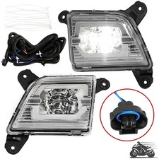 Pair Fog Lights Lamp Clear LED w/ Wiring For 2019-2021 2022 Chevy Silverado 1500 picture
