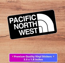 PNW Pacific Northwest Seattle Oregon Washington North Parody Vinyl Sticker 3.5in picture