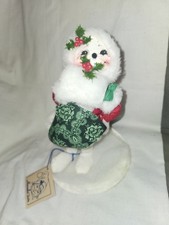 Vintage Annalee 1993 Ritz the Christmas Snow Woman with Muff & Tags Posable Doll picture