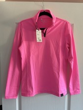 Bogner Fire Ice T-Neck Quarter Zip Pink Women’s Medium New With Tags picture