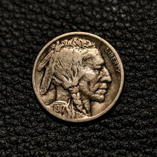 (ITM-7639) 1917-D Buffalo Nickel ~ Very Fine (VF) Cndtn ~ COMBINED SHIPPING picture
