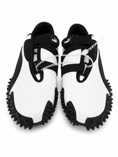 Puma Mostro Perforated Sole Sneaker Unisex Size 9 White Black Leather Spike NWOB picture