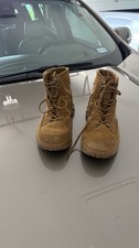 FREE SOLDIER Tactical Combat Boots Men's 8 Tan Suede Hiking Military Work. picture