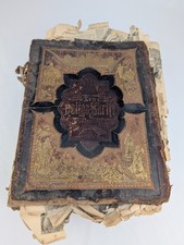 1889 Swedish Family Bible DEN HELIGA SKRIFT - Antique - See Photos Description picture
