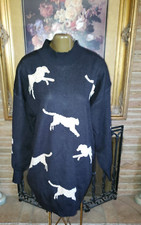 NWT Entro Sweater Dress Stay Fierce Black Cheetah Leopard Graphic size L No belt picture