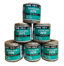 6 Pack of 190 Feet Natural Twisted Jute Twine Cord Craft Rope String Garden picture