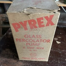 Vintage Pyrex 7826 Glass Percolator Pump 6 Cup New In Opened Box  picture