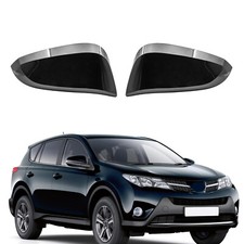 Gloss Black Door Side Wing Mirror Cover Cap For Toyota RAV4 2013 2014 2015 picture