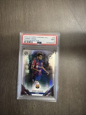 2023-24 Topps Chrome UEFA Club Competitions - Lamine Yamal #64 PSA 9 Refractor picture