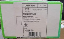 Leviton D4006-1LW Remote Dimmer 6*1KW,1920W Max, 120V 4000 Series, Dim Only Whte picture
