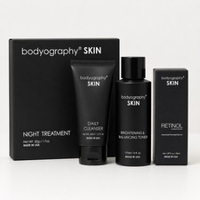 Bodyography SKIN Face Care Set: Night Treatment, Cleanser, Toner, Retinol Serum picture