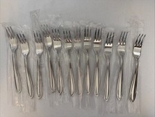 Lenox HAYDEN 12 Dessert Forks Vietnam Glossy 18/10 Stainless Steel Flatware 6.5” picture