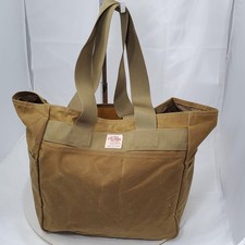 Filson Tin Cloth Open Supply Waxed Canvas Tan Man Utility Travel Tote Large picture
