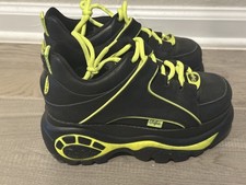 Buffalo London 1339-14 2.0 Women’s Sneakers Black Neon Yellow US 6,5 picture