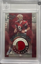 2000 Quantum Leaf Hardwear Steve Young GAME WORN HELMET Patch Card 5/125 #HW-7 picture