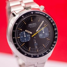 1979's SEIKO Bullhead 6138-0040 Chronograph S. Steel Automatic Men's Watch 44mm picture