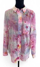 Pilcro By Anthropologie XS Button Down Tie-Dye Shirt. Excellent Condition picture