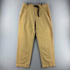 Vintage Gramicci Pants Mens Large Fits 36x33 Tan Cotton Belted G1 Climber picture
