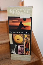 Regent Outdoor Portable Volleyball Net Set with Yellow Ball picture