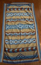 Vintage Southwestern Aztec Tribal Beach Towel Tropical Escape Brazil 34x60 picture