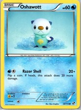 Oshawott 28/114 Common Black & White Pokemon Near Mint picture