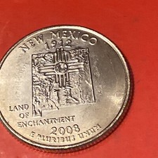 2008-P New Mexico 50 States Quarter • Buy 10 Get 35% Off • #260212 • BU picture