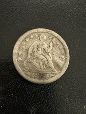 1854 O Seated Liberty Half Dime G/VG picture