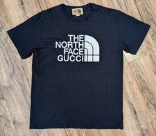 Gucci x The North Face Oversized Logo T-shirt Black LARGE Made in Italy picture