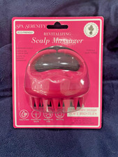 Spa Serenity Revitalizing Scalp Massager Hot Pink Manual Eco-Friendly picture
