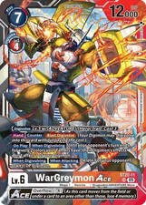 WarGreymon ACE Foil - ST20-11 NM - Digimon TCG picture