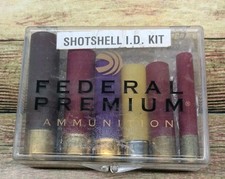 Vintage Federal Premium Shotshell I.D. Kit Display Case Ammunition Gauges picture