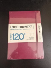 Leuchtturm1917 120G Special Hardcover Plain Notebook Port Red - A5 - NEW SEALED picture