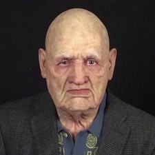Old Man Mask Latex Halloween Cosplay Party Realistic Full Face Masks Headgear picture