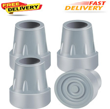 Crutch Tips, 4 Pack 7/8 inch Heavy Duty Rubber Crutch Tips Rubber Cane Tips Repl picture