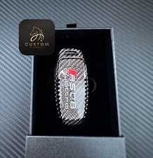 Genuine Carbon Fiber Key Fob Cover Package For Audi RSQ8 Custom Made picture