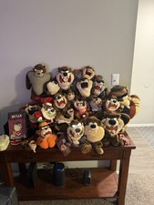 Vintage 90’s Looney Tunes Taz Tasmanian Devil Plushies & Other Accessories. picture