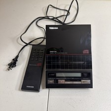 Vintage Toshiba Digital Compact XR-P9 Portable Disc Player 1980s Tested Remote picture