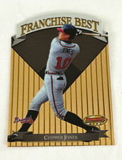 1999 Bowman's Best Chipper Jones Die-Cut Franchise Best Mach I  FB9 Braves /3000 picture