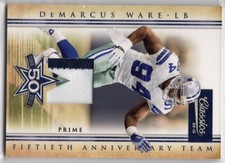 2010 Classics 50th Anniversary PRIME #18 DeMarcus Ware Cowboys HOF GU 09/25 picture