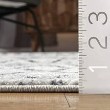 BLYTHE GRAY - NULOOM 3X5 MOROCCAN BLYTHE AREA RUG, FADED BOHEMIAN DESIGN, STAIN picture