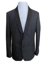 NWT $2895 Giorgio Armani Shawl Collar Blazer Jacket Blue 40R (50R) Italy WSM7H0 picture