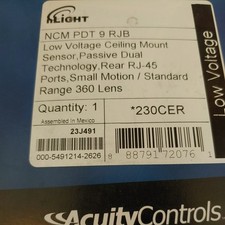 Acuity Controls nLight NCM PDT 9 RJB Ceiling Mount Occupancy Sensor  |  NEW picture