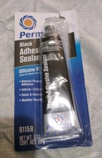 Permatex 81158 Black Silicone Adhesive Sealant 3 oz RTV Waterproof Weatherproof picture