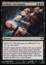 Sadistic Sacrament - Light Play MTG Zendikar picture