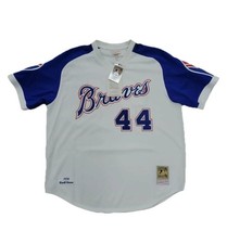 AUTHENTIC VINTAGE HANK AARON BRAVES JERSEY MITCHELL & NESS Size XL BASEBALL picture