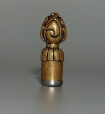 Real Rare Tibet 1800s Old Antique Buddhist Alloy Copper Iron Seal Stamper Amulet picture