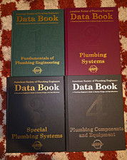 Vintage ASPE Plumbing Engineering Data Book Hardcover Set Vol 1 2 3 4 picture