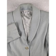 St. John Collection by Marie Gray Knit Blazer Jacket Womens Size 8 picture