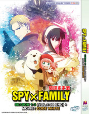 Spy x Family  Season 1-3 (Vol.1-50) + Movie: Code White DVD with English Dubbed picture