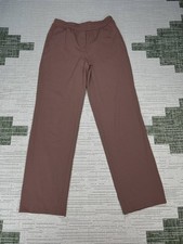Lululemon Straight Leg Mid Rise Full Length Pants Womens Small Brown Luxtreme picture